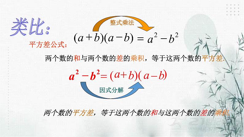 4.3用乘法公式分解因式（1)课件04