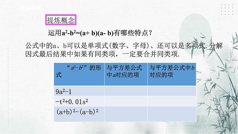 4.3用乘法公式分解因式（1)课件06