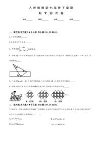 人教版数学七年级下册《期末检测试卷》含答案