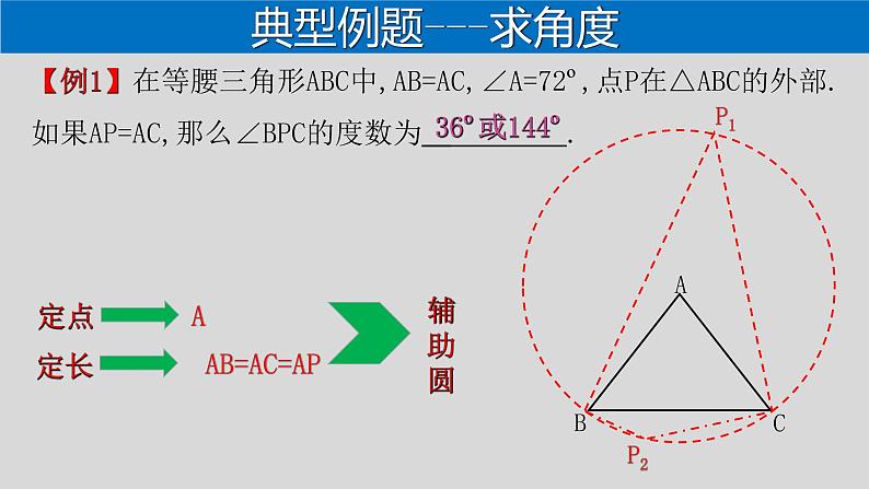 全国通用中考数学第二轮总复习课件专题1.3 最值问题-隐圆模型之定边对定角07