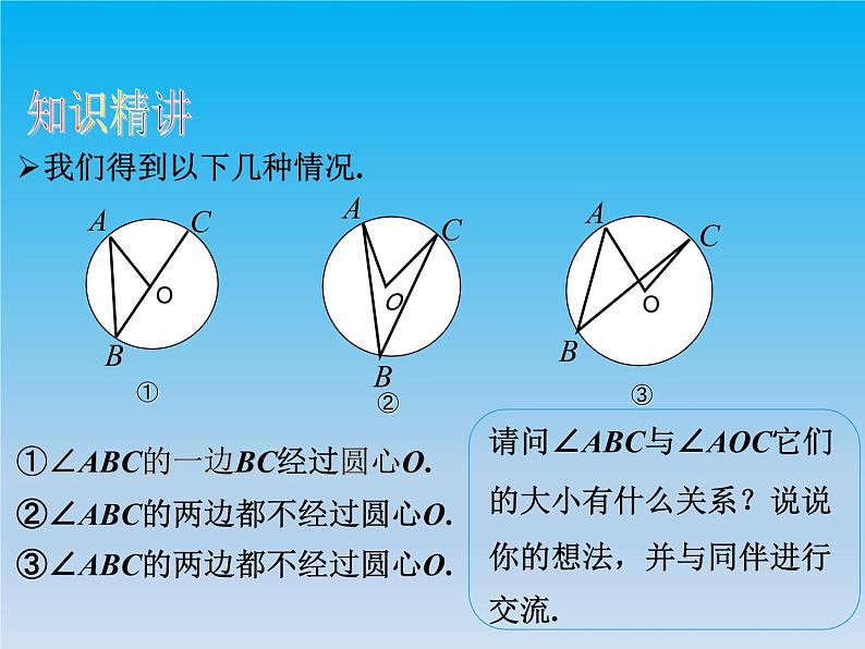 沪科版数学九年级下册 第24章圆24.3圆周角课时1 课件07