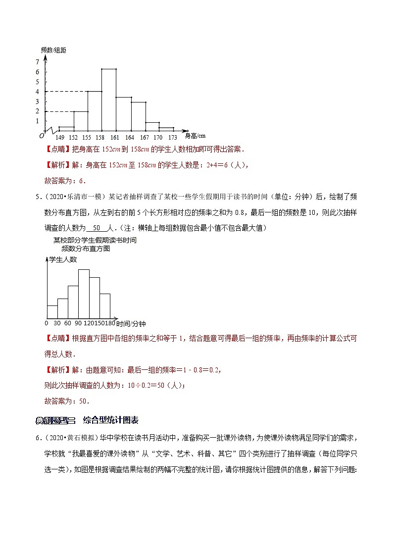 专题14 从统计图表中获取信息-2021-2022学年七年级数学下册解法技巧思维培优（人教版）03