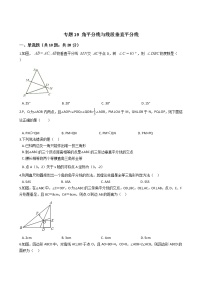 专题19 角平分线与线段垂直平分线试卷