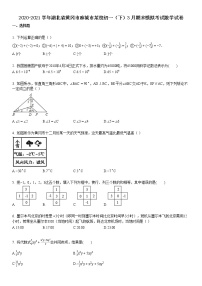 2020-2021学年湖北省黄冈市麻城市某校初一（下）3月期末模拟考试数学试卷