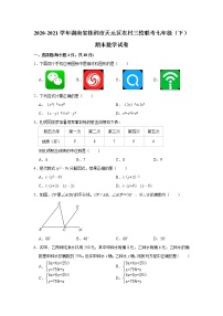 2021年湖南省株洲市天元区下学期农村三校期末联考七年级数学试卷（含答案）