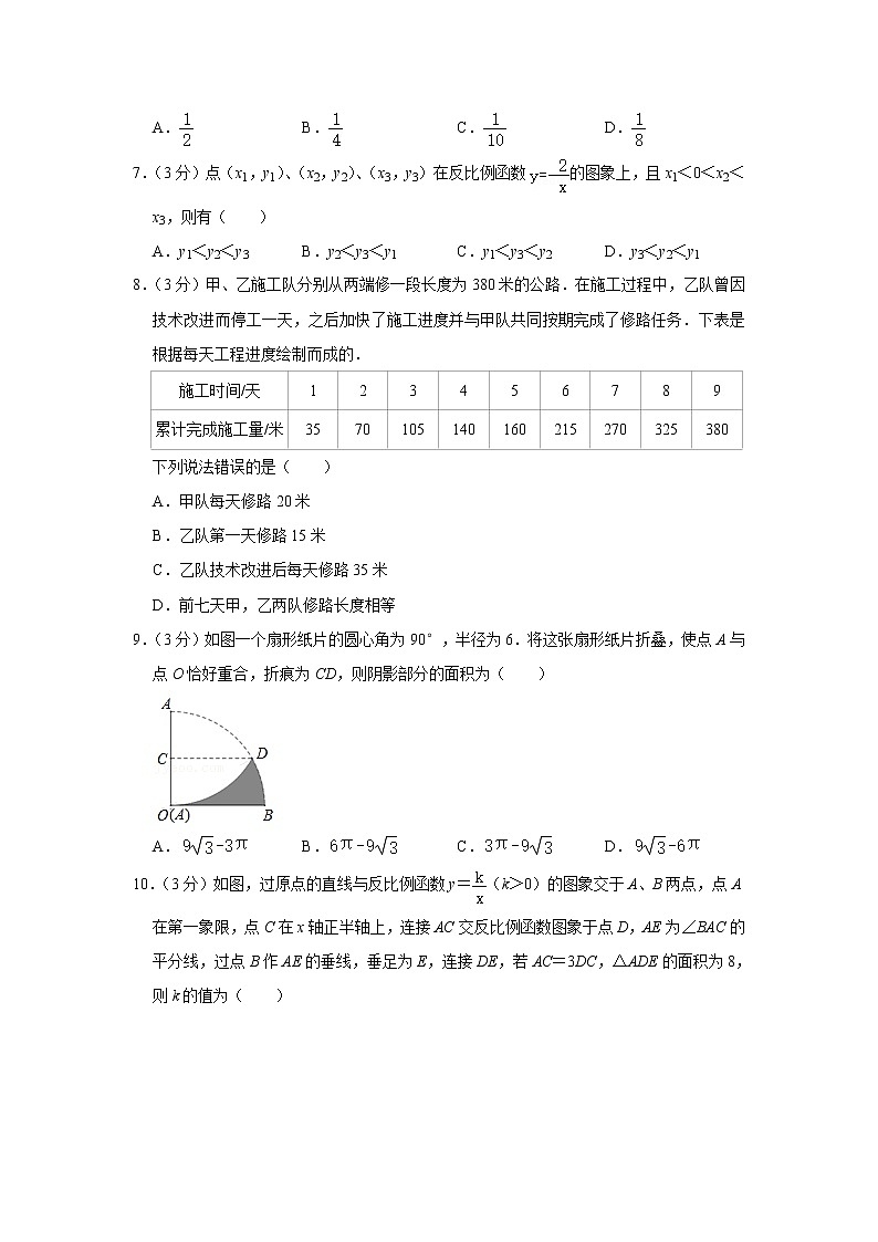 2021年湖北省武汉市洪山区九年级（下）月考数学试卷（有答案）02