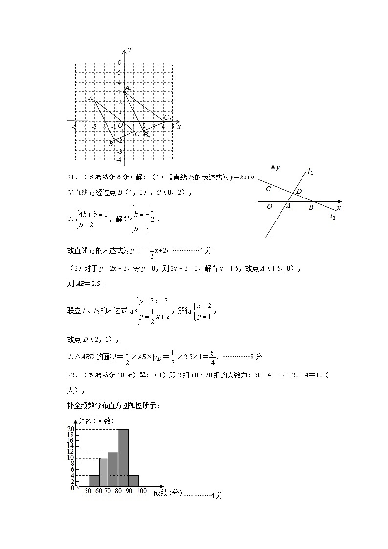 2021年湖南省株洲市荷塘区八年级下学期期末数学试卷（含答案）02