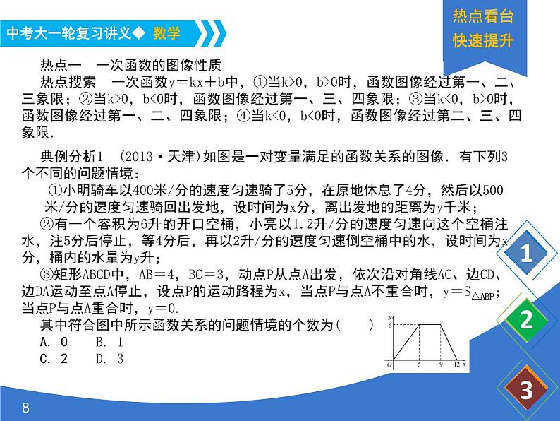 《中考大一轮数学复习》课件 课时13 一次函数第8页