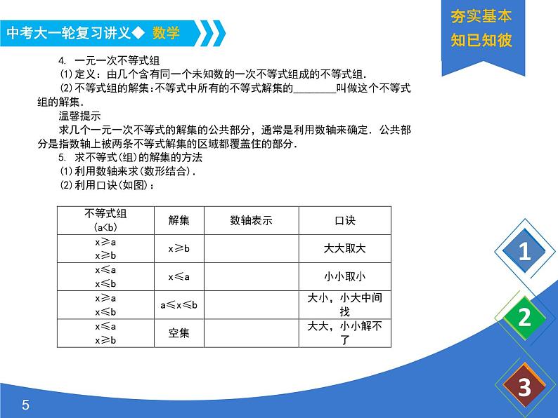 《中考大一轮数学复习》课件 课时11 一元一次不等式(组)及其应用05