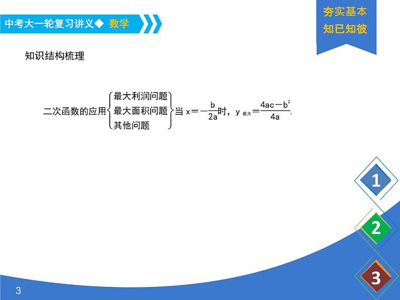 《中考大一轮数学复习》课件 课时17 二次函数的应用03