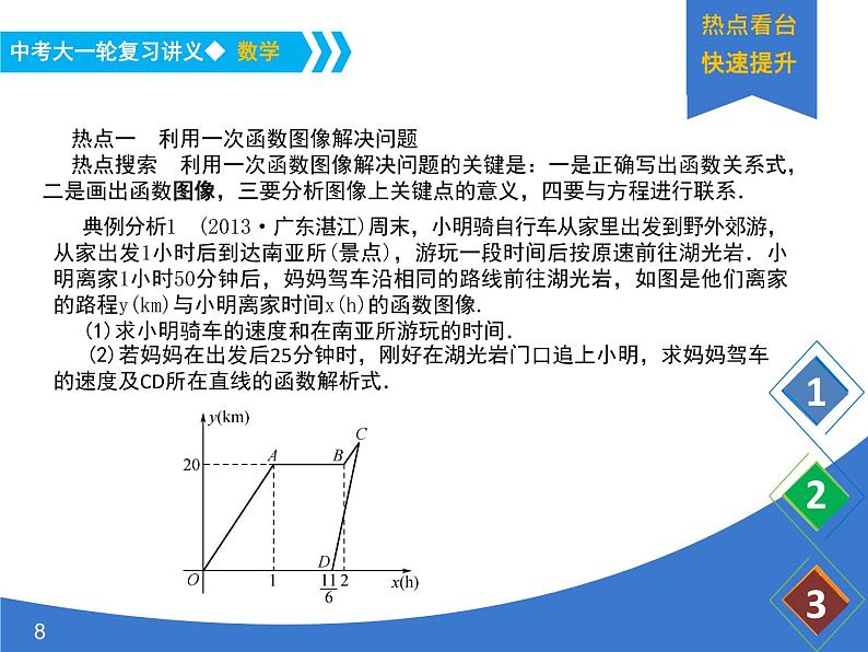 《中考大一轮数学复习》课件 课时14 一次函数的应用第8页