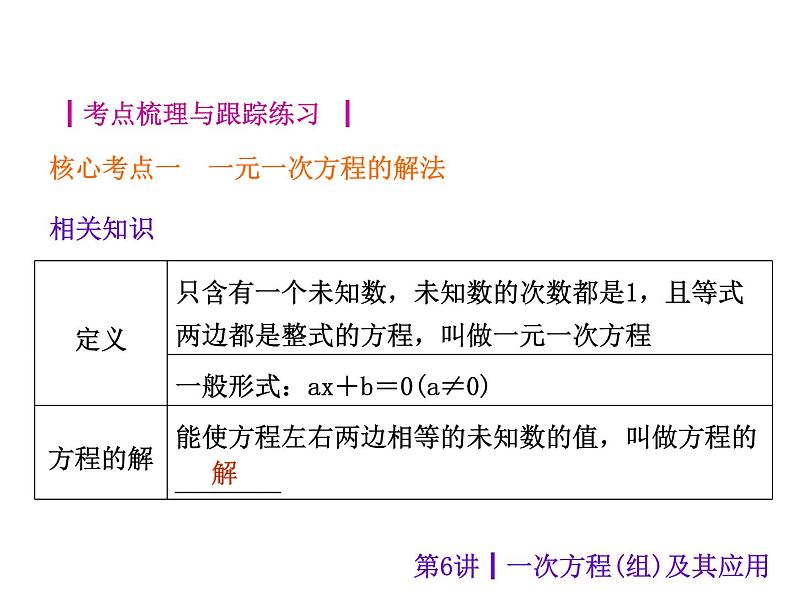 中考数学二轮复习课件----第6讲 一次方程组及其应用（沪科版）02