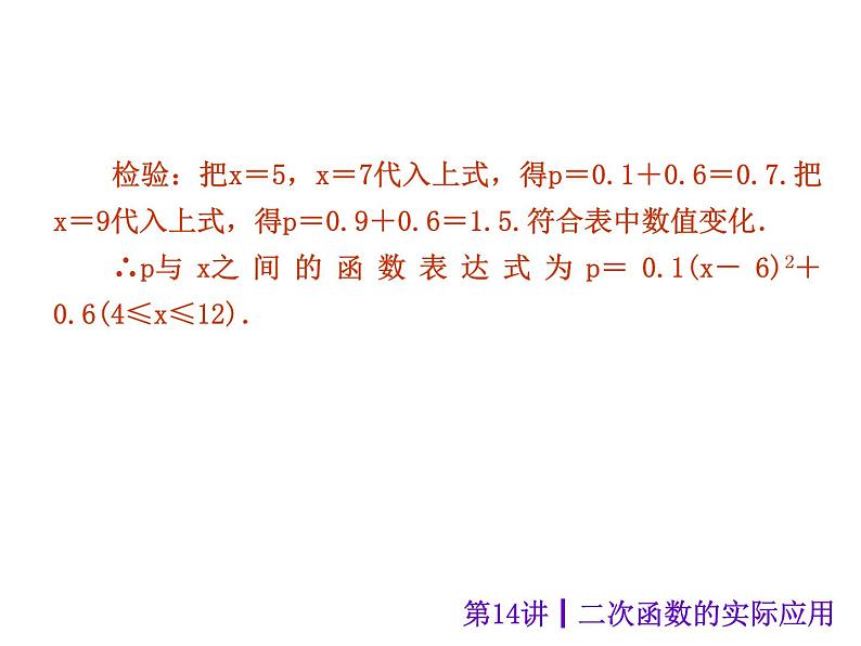 中考数学二轮复习课件----(安徽)：第14讲 二次函数的实际应用（沪科版）06