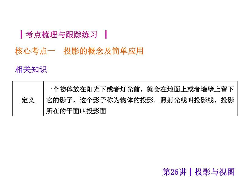 中考数学二轮复习课件----(安徽)：第26讲 投影与视图（沪科版）第2页