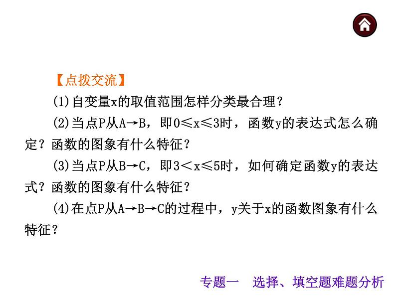 中考数学二轮复习课件----专题一 选择、填空题难题分析（沪科版）06