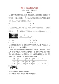 （通用版）中考数学总复习基础过关13《二次函数的综合与应用》作业过关卷(含答案)