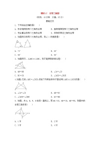 （通用版）中考数学总复习基础过关17《全等三角形》作业过关卷(含答案)