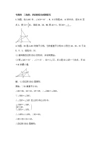 (通用版)中考数学总复习专题4《三角形、四边形综合性问题探究》精练卷（2份，教师版+原卷版）