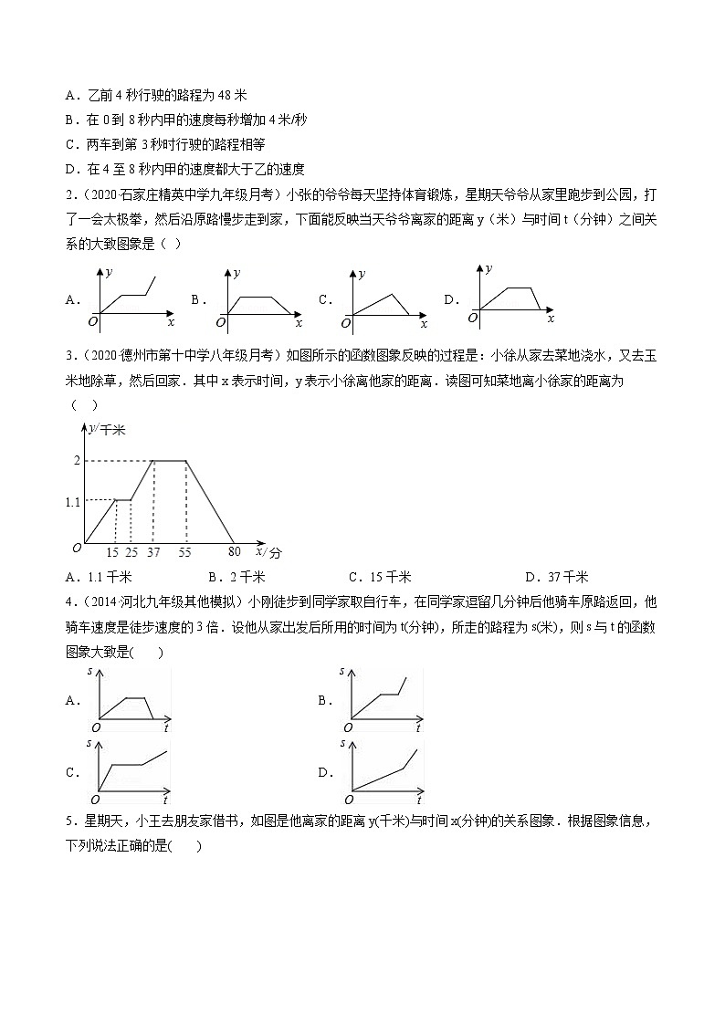 第三章 重点突破训练：变量之间关系型题举例-简单数学之2021-2022学年七年级下册同步讲练（原卷版）（北师大版）第3页