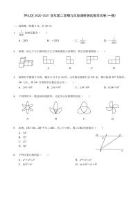 2021年广东深圳坪山区九年级教学质量检测数学试卷(一模)（PDF版+答案）