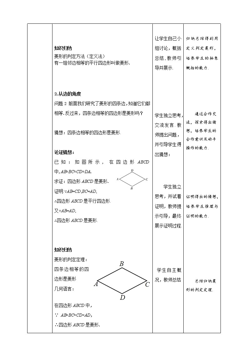 《18.2 .2  菱形  第2课时》同步精品教案第2页