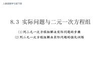 数学七年级下册8.3 实际问题与二元一次方程组授课课件ppt