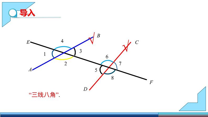 5.1.3 同位角、内错角、同旁内角 课件-2021-2022学年人教版数学七年级下册第8页