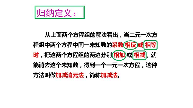 8.2 加减消元法 解二元一次方程组的强化训练 课件-2021-2022学年人教版数学七年级下册第7页