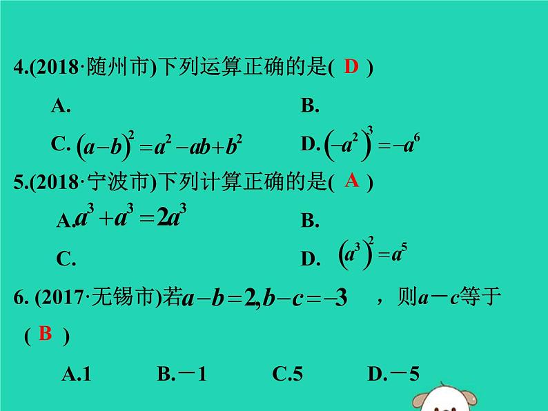 中考数学：第2课时~整式课件PPT03