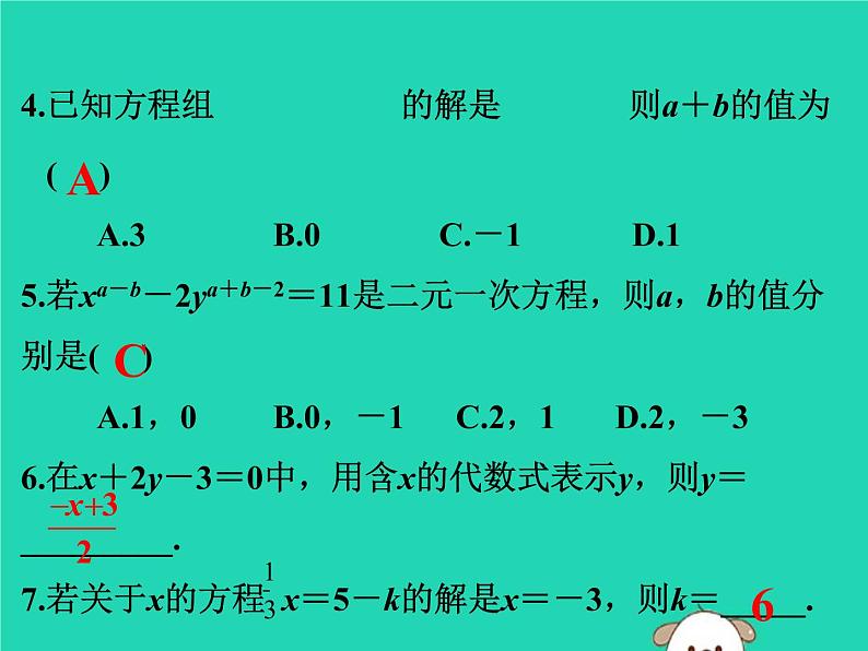 中考数学：第6课时~一次方程组课件PPT第3页