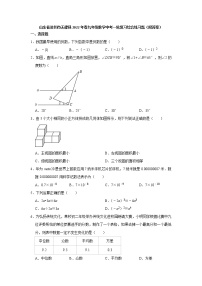 2022年 山东省滨州市无棣县 九年级数学中考一轮复习综合练习题（word版含答案）