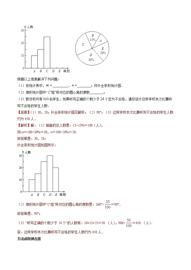 第六章 重点突破训练：数据的收集与整理应用举例-简单数学之2021-2022七年级上册同步讲练（解析版）（北师大版）第2页