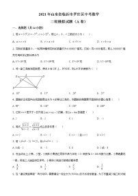 精品解析：2021年山东省临沂市罗庄区中考数学二模试题（解析版+原卷版）