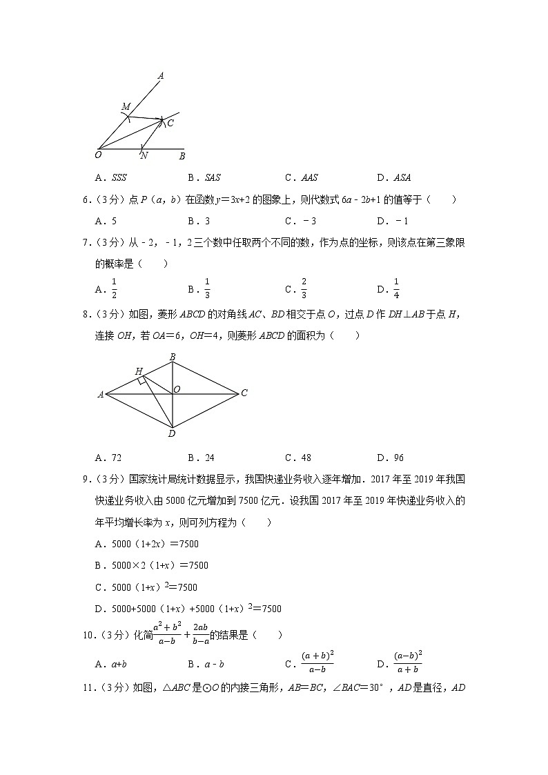 2021年山东省临沂市费县中考数学二模试卷及答案第2页