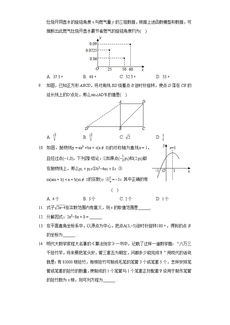 2022年江苏省南通市海门市中考数学一模试卷第2页