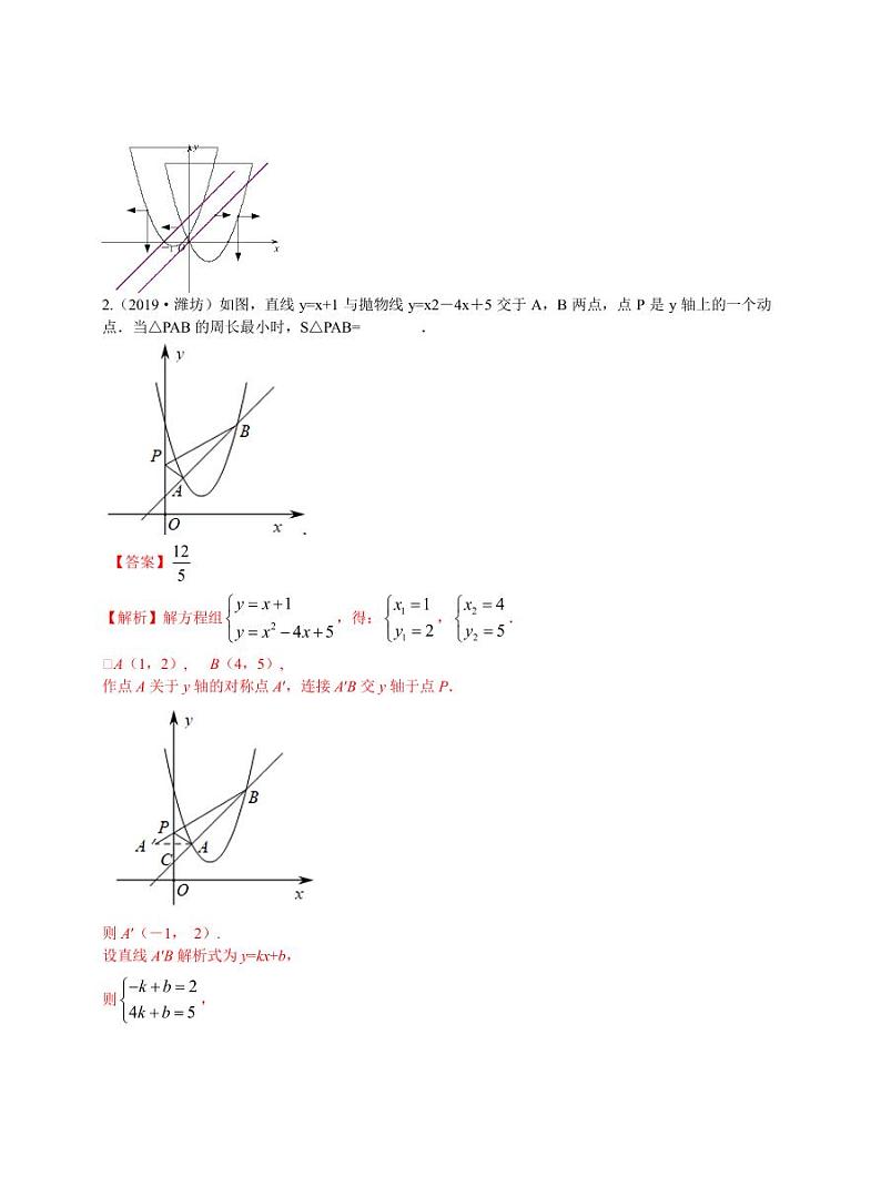 中考数学三轮冲刺-真题集训：知识点19 二次函数代数方面的应用(pdf版,含答案)第3页