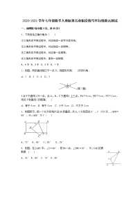 数学七年级下册第五章 相交线与平行线综合与测试单元测试课时练习