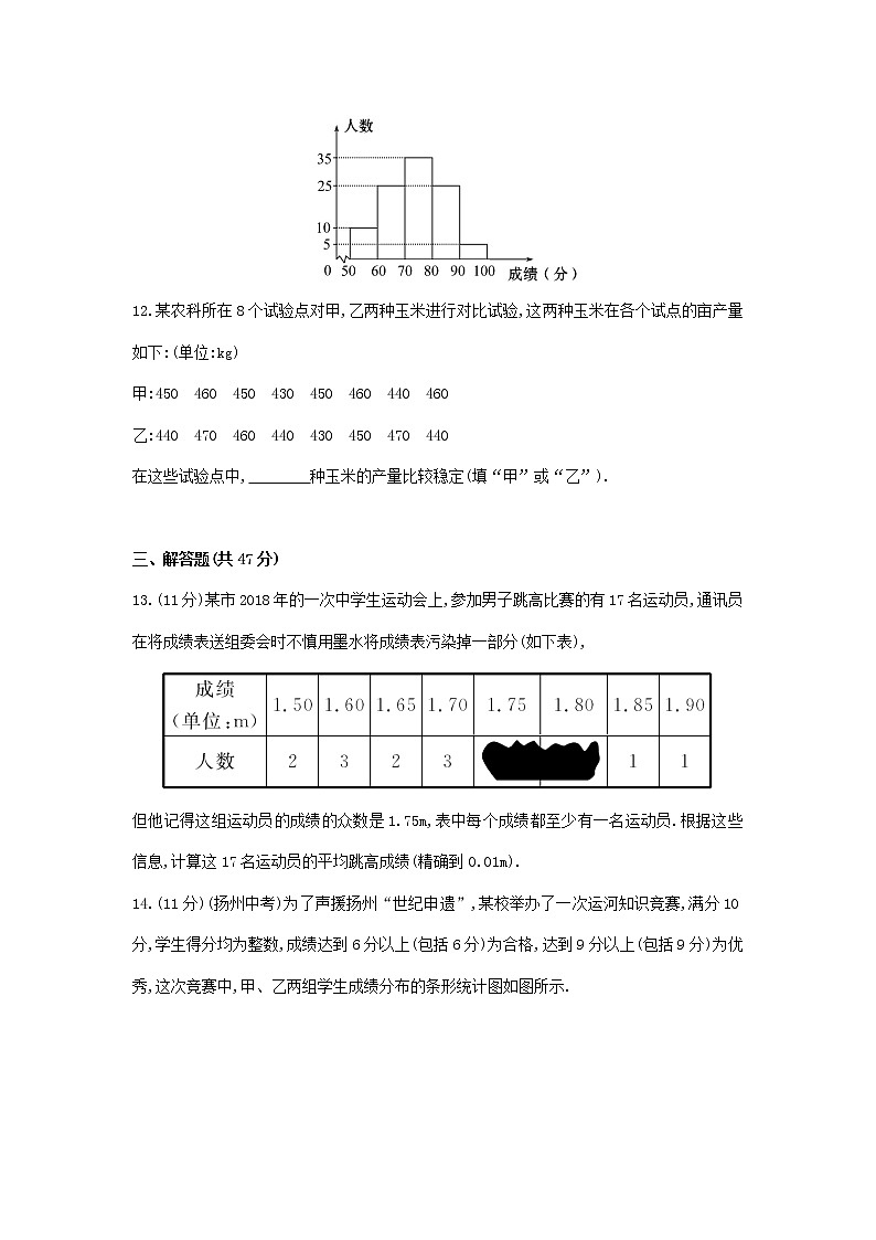 第20章 数据的分析单元综合检测第3页