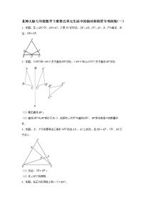 北师大版七年级下册第五章  生活中的轴对称综合与测试同步练习题