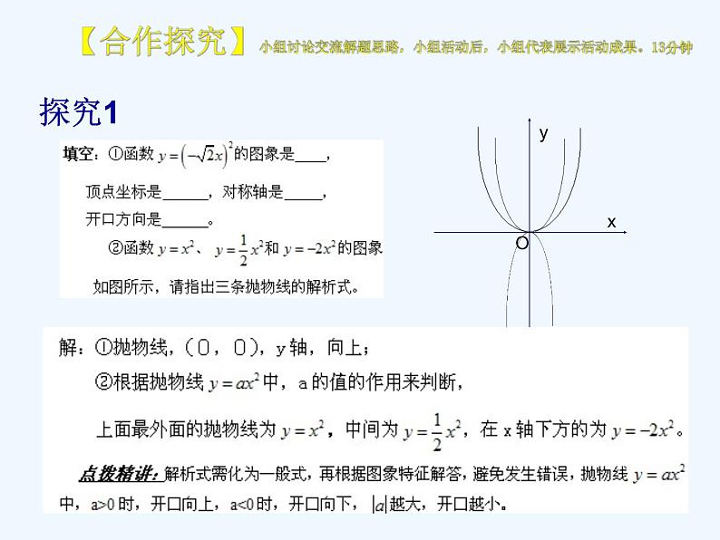 初中数学同步课件26.1.2 二次函数的图象第5页