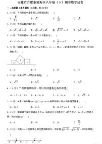 安徽省合肥市瑶海区八年级（下）期中数学试卷