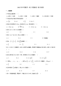 2022年中考数学一轮《代数式》复习试卷(含答案)