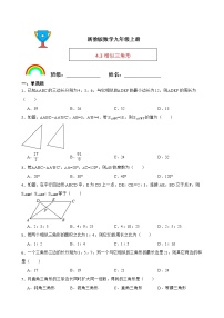 浙教版九年级上册4.3 相似三角形当堂达标检测题