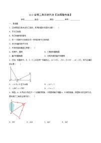 初中人教版第十二章 全等三角形12.2 三角形全等的判定达标测试