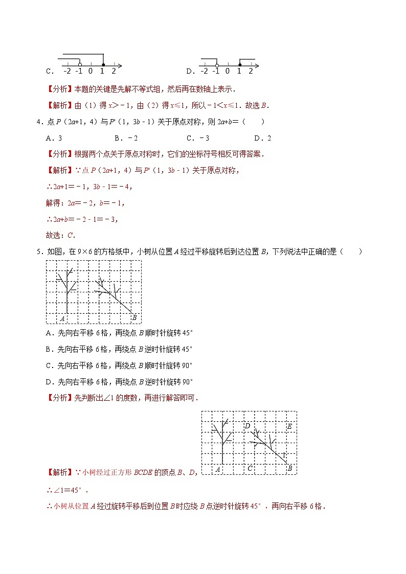 专题3.8期中全真模拟卷08-2021-2022学年八年级数学下学期期中考试高分直通车【北师大版】02