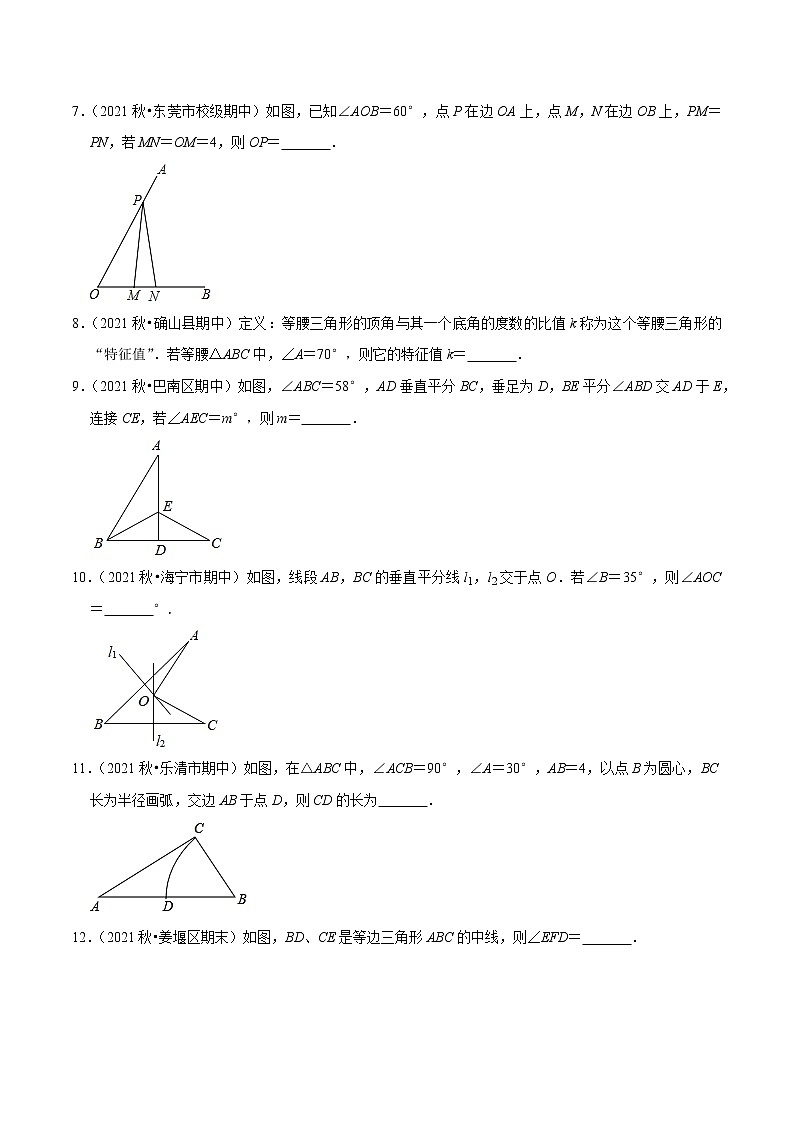 专题4.5小题易丢分必做填空30题（提升版）-2021-2022学年八年级数学下学期期中考试高分直通车（原卷版）【北师大版】第2页
