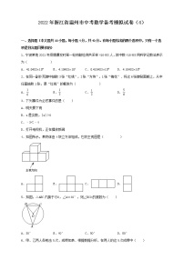 2022年浙江省温州市中考数学备考模拟试卷（4）（word版无答案）