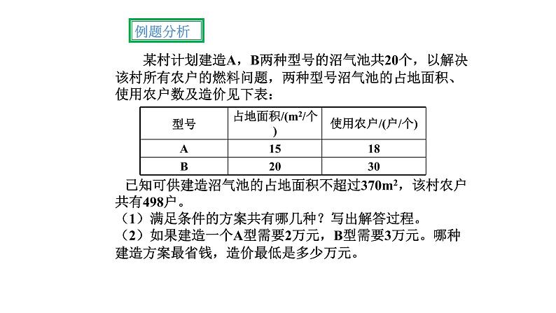 人教版数学七年级下册 9.3.2一元一次不等式组的应用 课件305