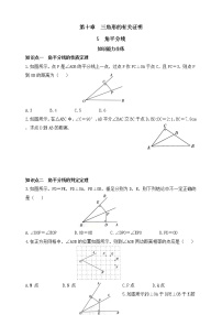 鲁教版 (五四制)七年级下册第十章 三角形的有关证明5 角平分线课后练习题