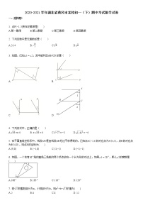 2020-2021学年湖北省黄冈市某校初一（下）期中考试数学试卷 (1)